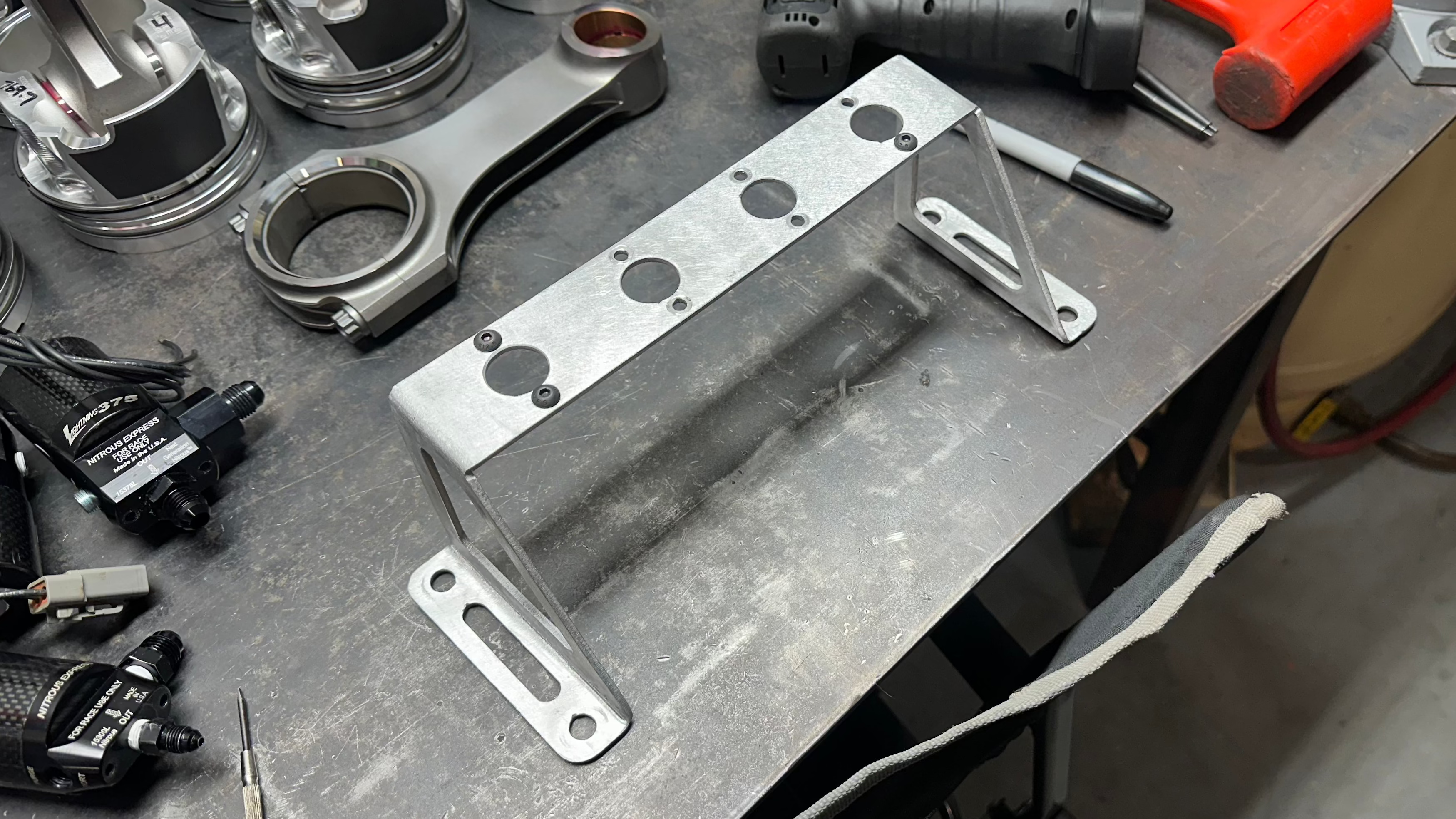 4 Solenoid Nitrous Bracket